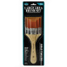 The set of 3 flat brushes - golden synthetic bristles