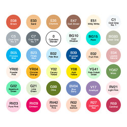 Copic ciao set B set of 36 double-sided pens