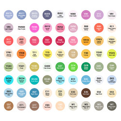 Copic ciao set B set of 72 double-sided pens