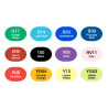 Copic sketch basic set of 12 double-sided pens