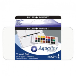 Daler Rowney aquafine travel set of 24 watercolors in a cube