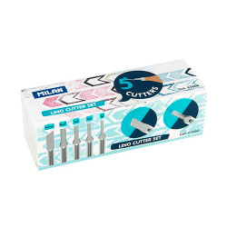 Milan set of 5 chisels for linocut