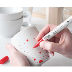 Kreul glass &porcelain classic fine zestaw 4 pisaków - sklep plastyczn