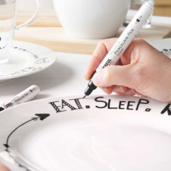 Kreul glass & porcelain handlettering zestaw 4 pisaków - sklep plastyc