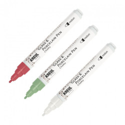 Kreul glass & porcelain chalky porcelain felt tip pens