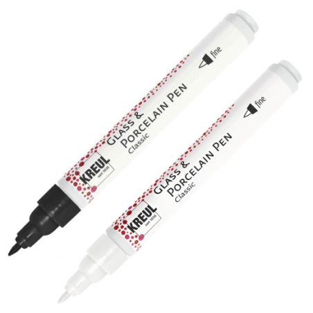 Kreul glass & porcelain classic fine white - sklep plastyczny - szał d