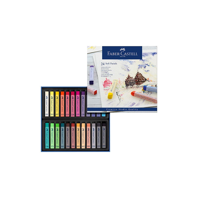Faber-Castell creativo studio 24 dry pastels in a stick