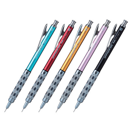 Pentel mechanical pencil graphgear 1000 metal color