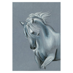 Clairefontaine block paint on denim blue mix media 250g