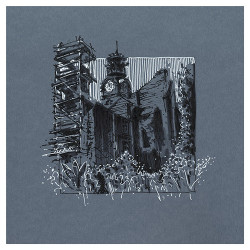 Clairefontaine block paint on denim blue mix media 250g