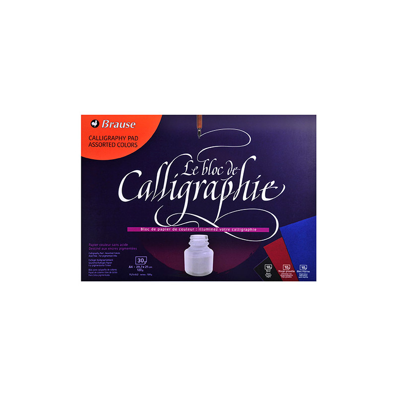 Blok Brause calligraphie A4 120g 30ark - sklep plastyczny - szał dla p