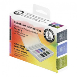 Daniel Smith colors of inspiration set of 6 watercolors half cubes