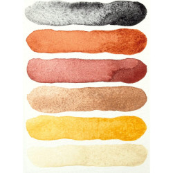 Daniel Smith earth set of 6 watercolors half cubes