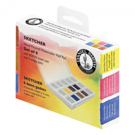 Daniel Smith sketcher set of 6 watercolors of half cubes