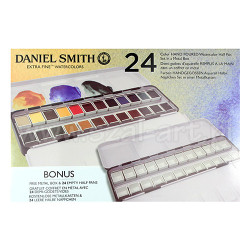 Daniel Smith extra fine set of 24 watercolors, half pan, metal pack