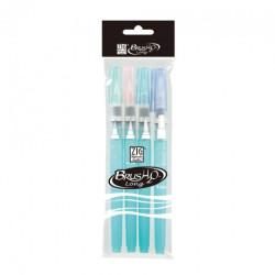 Kuretake zig brush H2O long brush pen empty 4pcs set