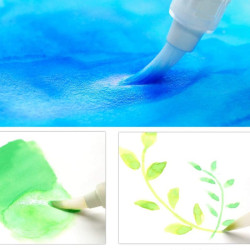 Kuretake zig brush H2O long brush pen empty 4pcs set