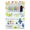 Kuretake clean color real brush natura 6pcs + mangaka