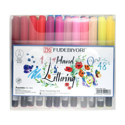 Kuretake zig fudebiyori set of 48 pens