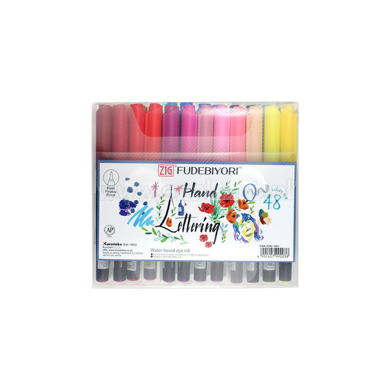 Kuretake zig fudebiyori set of 48 pens