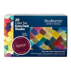PanPastel extra dark shades zestaw 20 kolorów pasteli suchych - sklep