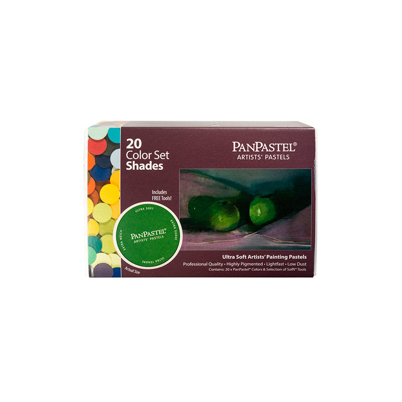PanPastel shades zestaw 20 ciemnych kolorów pasteli suchych - sklep pl