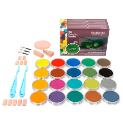 PanPastel shades a set of 20 dark colors of dry pastels