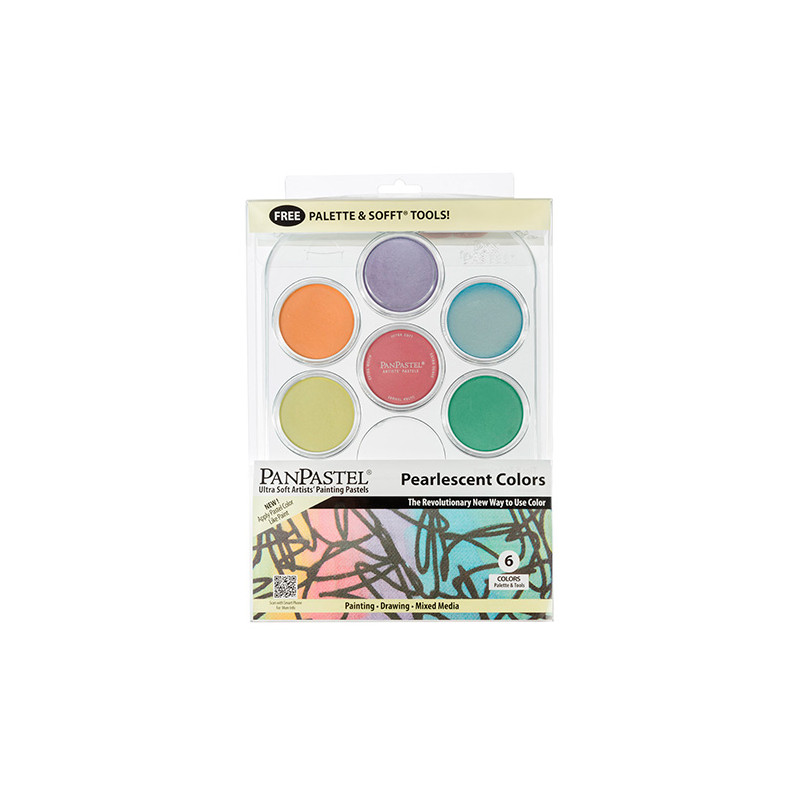PanPastel pearlescent zestaw 6 perłowych kolorów pasteli suchych - skl