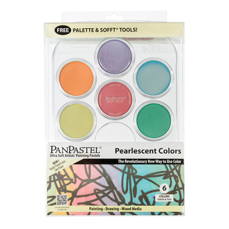 PanPastel pearlescent zestaw 6 perłowych kolorów pasteli suchych - skl