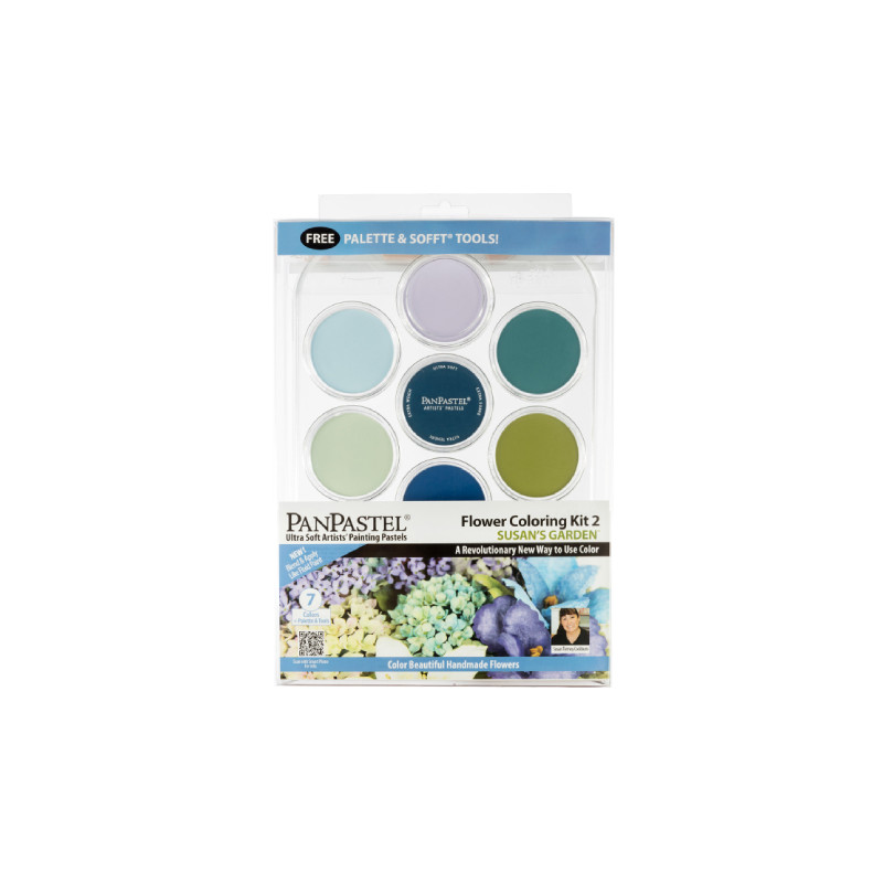 PanPastel susan's garden flower coloring no.2 set of 7 colors