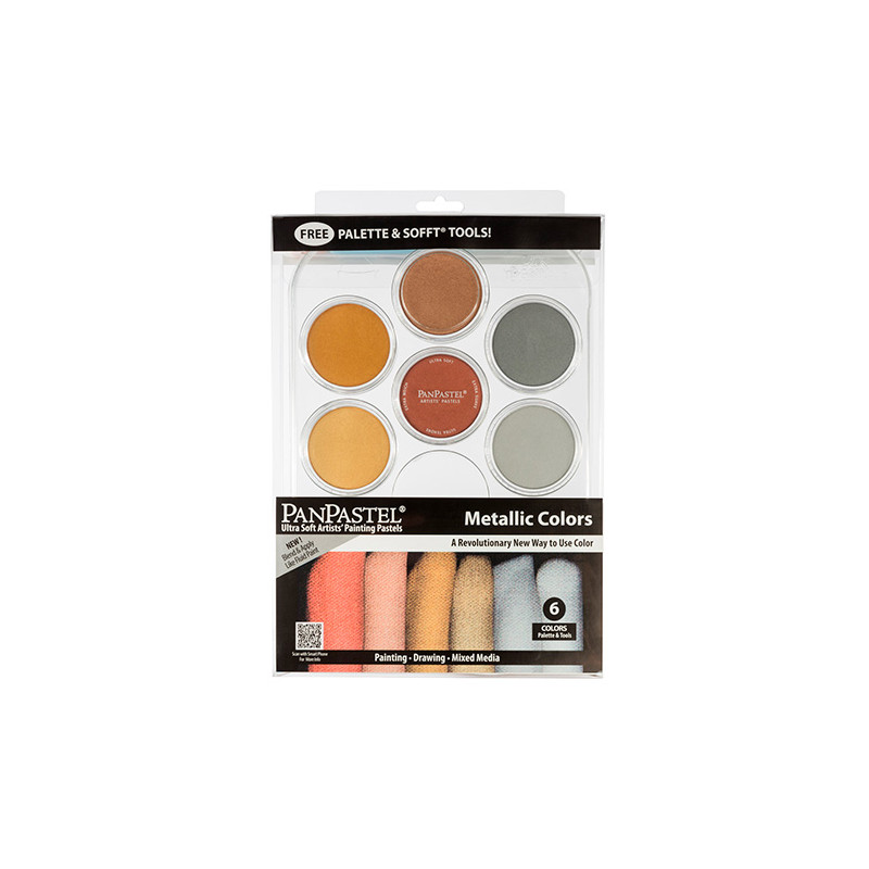 PanPastel metallic is a set of 6 metallic dry pastel colors