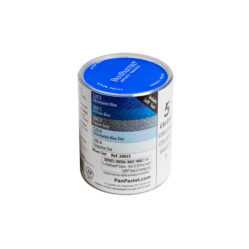 PanPastel blue set zestaw 5 kolorów pasteli suchych - sklep plastyczny