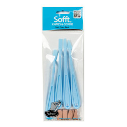 PanPastel Sofft knives & covers szpachelki + nakładki mix (4+8) - skle