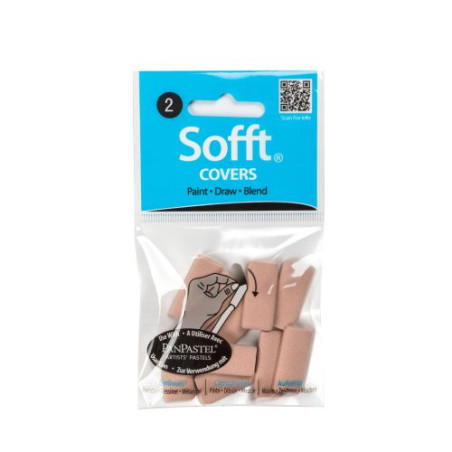 PanPastel Sofft covers nr 2 nakładki płaskie 10szt - sklep plastyczny