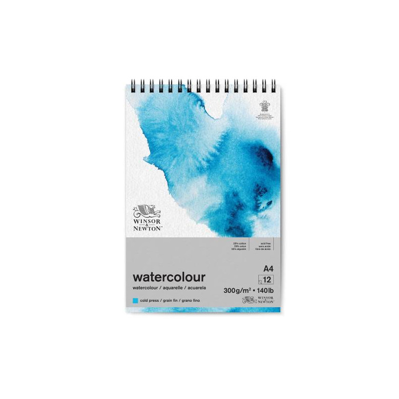Blok Winsor & Newton watercolor cold pressed on a spiral 300g 12ark