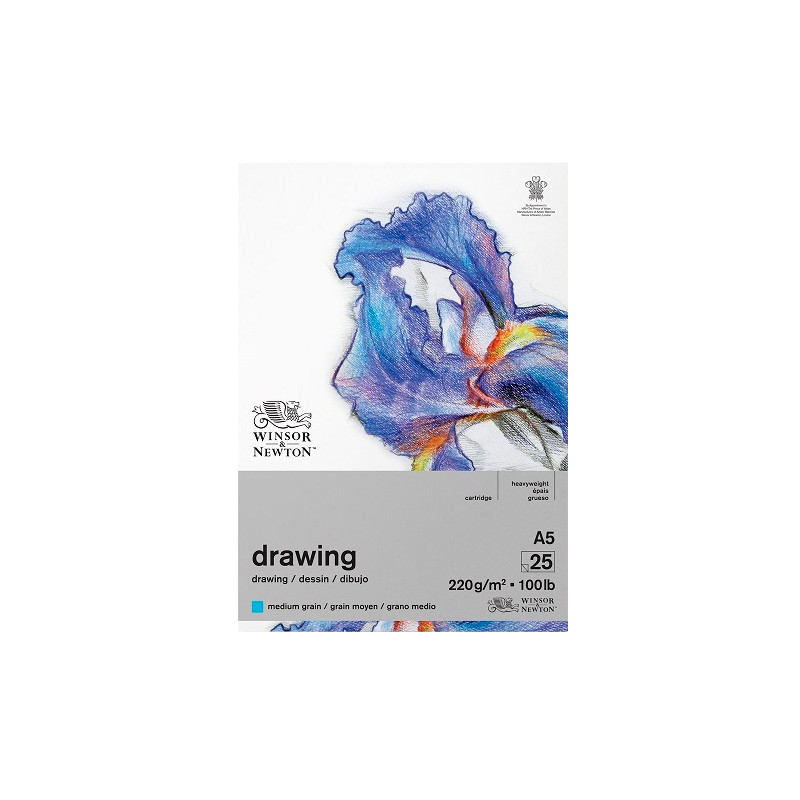 Blok Winsor&Newton drawing medium 225g 25 ark - sklep plastyczny - sza