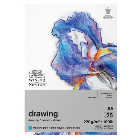 Blok Winsor&Newton drawing medium 225g 25 ark - sklep plastyczny - sza
