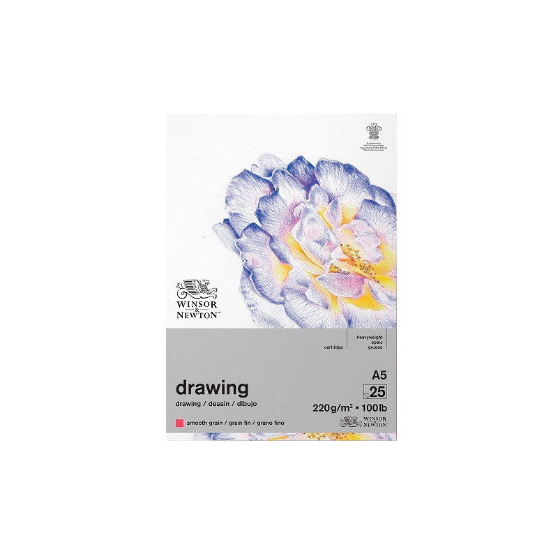 Blok Winsor&Newton drawing smooth grain 220g 25ark - sklep plastyczny