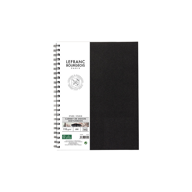 Lefranc&Bourgeois studio spiral sketch 110g 80 sheets