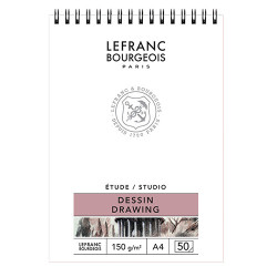 Lefranc&Bourgeois studio drawing block on a spiral 150g A4 50 sheets