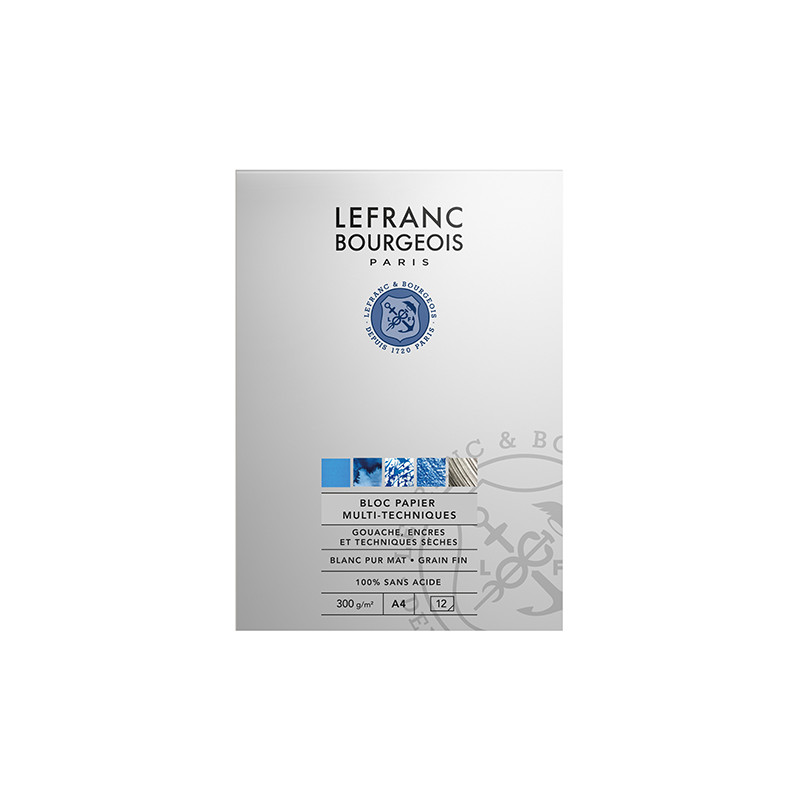 Block Lefranc&Bourgeois studio multi-techniques 300g A4 12ark