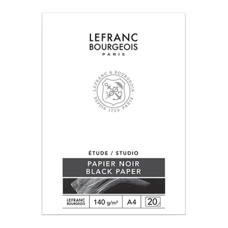 Blok Lefranc&Bourgeois studio z czarnym papierem 140g 20ark - sklep pl