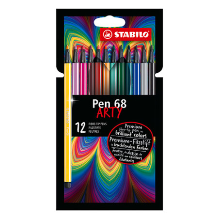 Stabilo pen 68 arty 12 pieces in a cardboard case