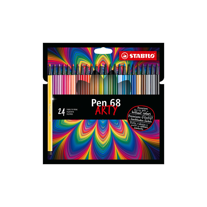 Stabilo pen 68 arty 24 pieces in a cardboard case
