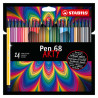 Stabilo pen 68 arty 24 sztuki w kartonowym etui - sklep plastyczny - s