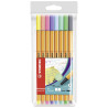 Stabilo point 88 set of pastel pens 8 pcs