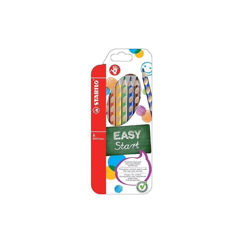 Stabilo easy start pencils for right-handed 6 colors