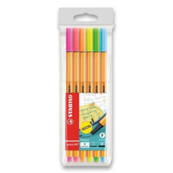Stabilo point 88 neon set of 6 fineliners