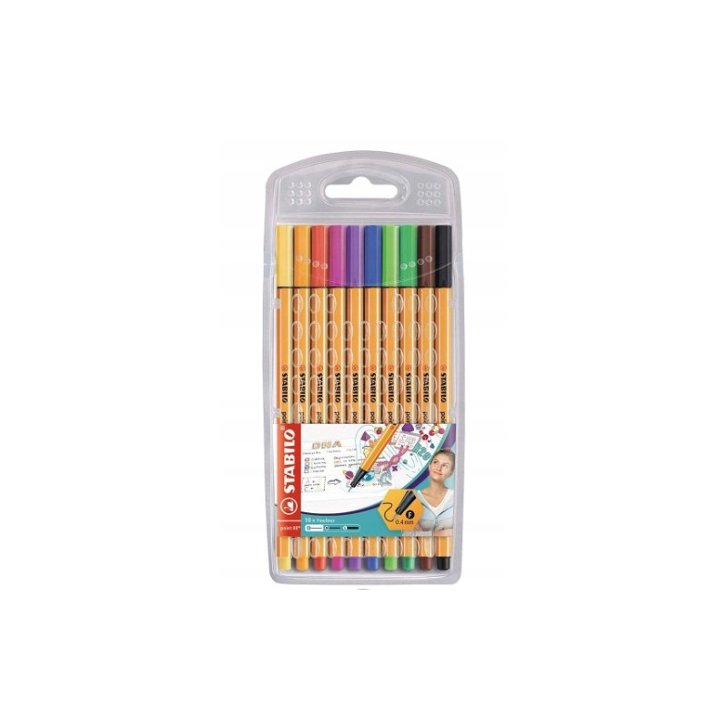 Stabilo point 88 set of 10-color fineliners