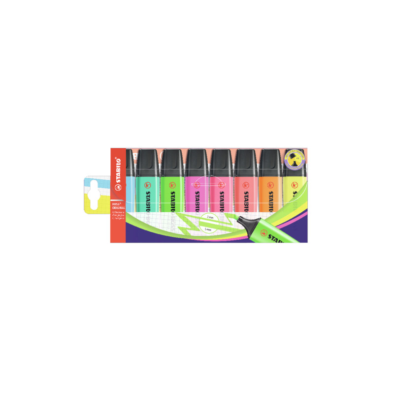Stabilo boss original 8 color highlighters set